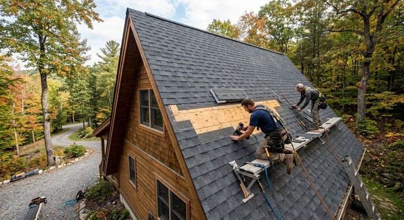 A Frame Roof Installation in Coweta County, GA