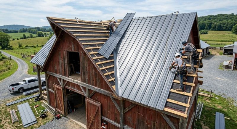 Barn Roof Construction in Coweta County, GA