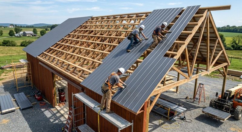 Barn Roof Installation in Coweta County, GA