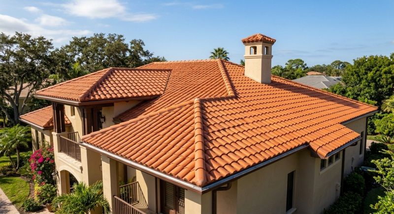 Barrel Tile Roof Installation in Coweta County, GA