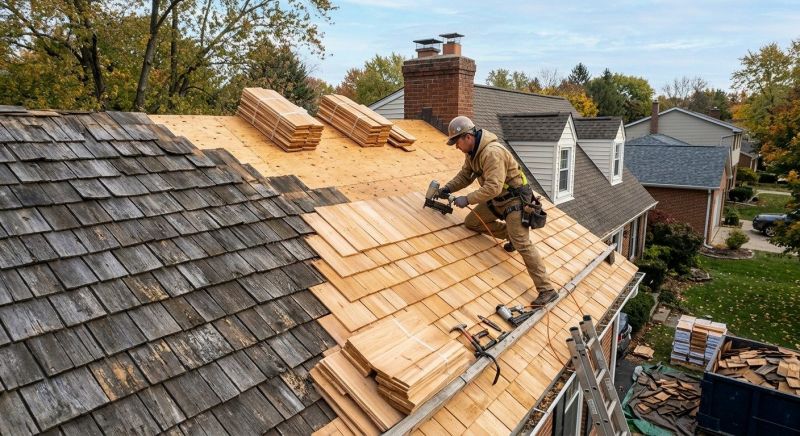 Cedar Roof Replacement in Fayetteville, GA