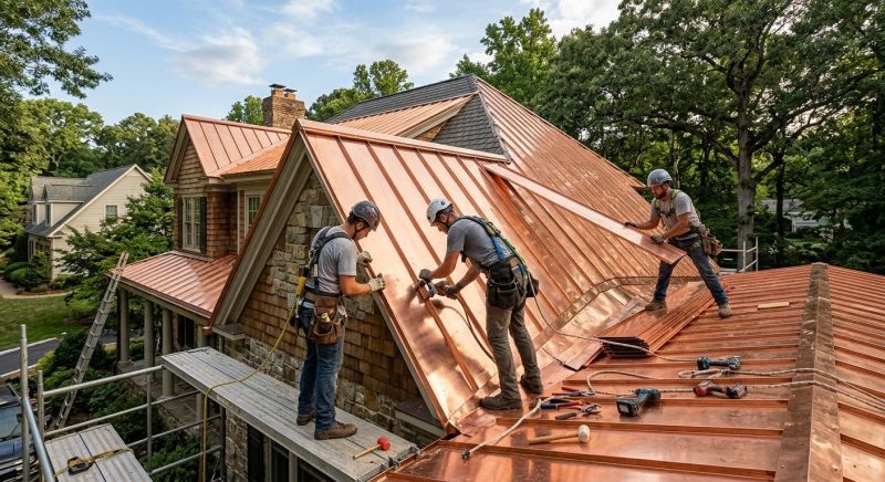Copper Roof Installation in Coweta County, GA