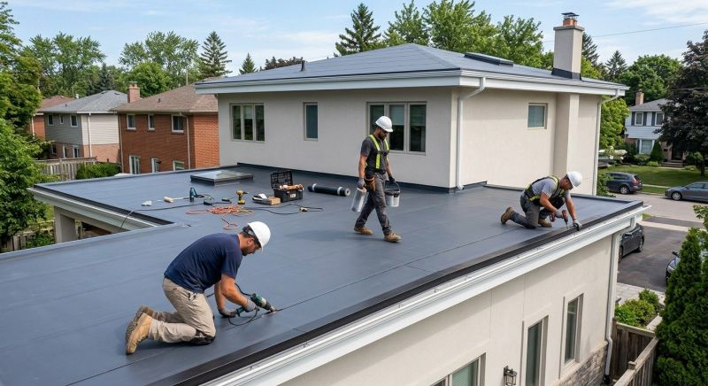 Flat Roof Installation in Senoia, GA