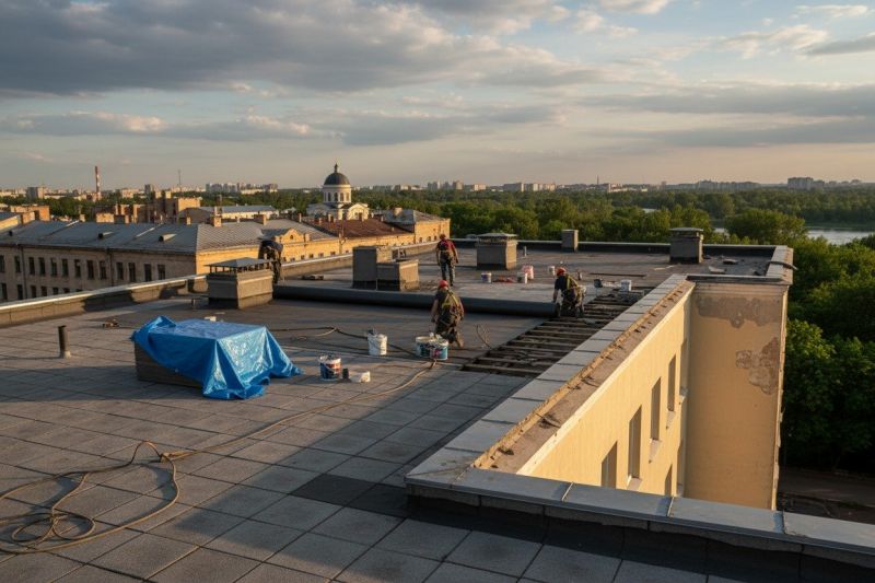 Flat Roof Replacement in Brooks, GA