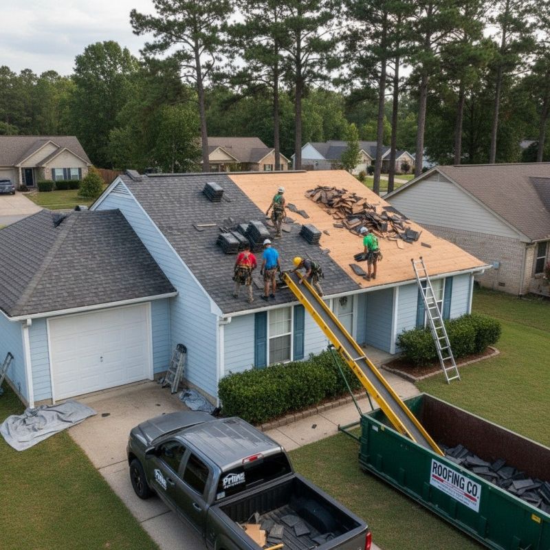 Shingle Roof Replacement in Sharpsburg, GA