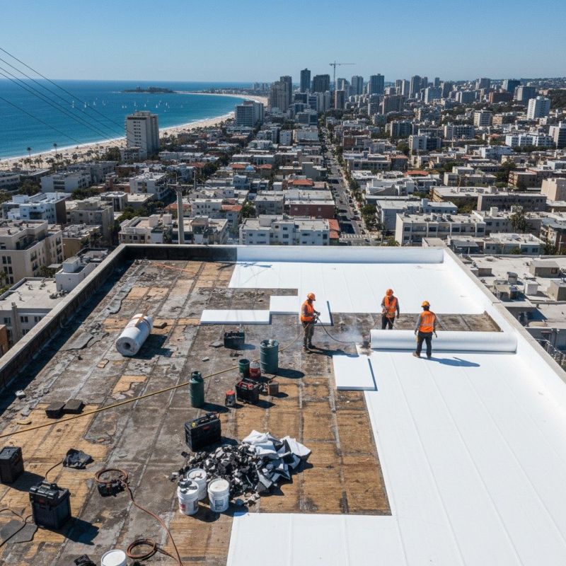 Single Ply Roof Replacement in Fairburn, GA