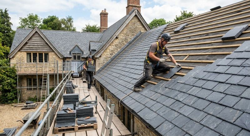 Slate Roof Installation in Newnan, GA