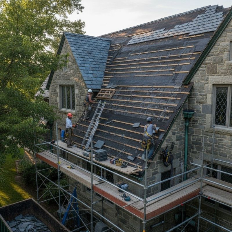 Slate Roof Replacement in Brooks, GA