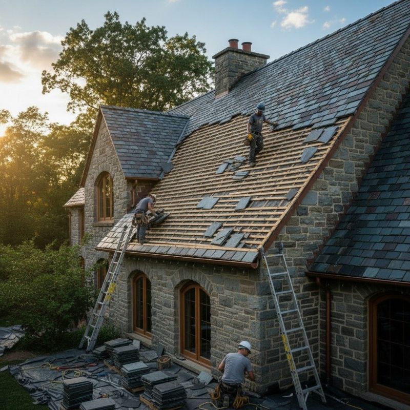Slate Roof Replacement in Fulton County, GA