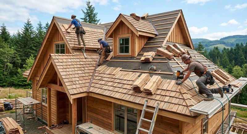 Wood Roofing Installation in Fulton County, GA
