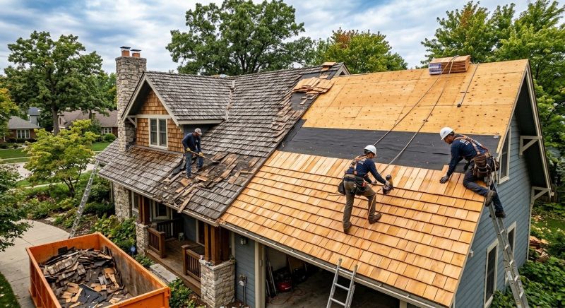 Wood Shake Roof Replacement in Fulton County, GA