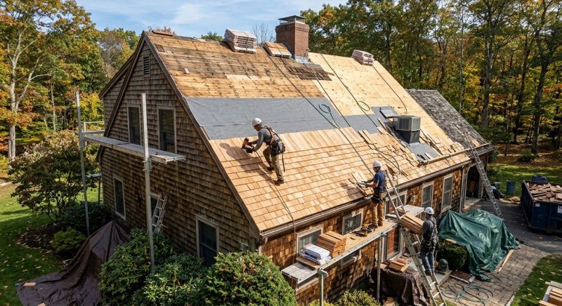 Wood Shingle Roof Replacement in Coweta County, GA